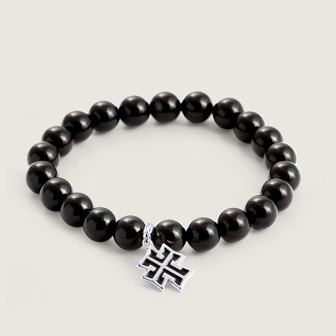 ★randomoff★ Black grand Aube Bracelet ROXX_0101 Gugoco | Bracelet with 3 Dangle Charms