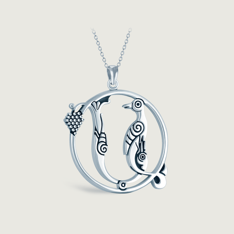 "A" (Ա) Bird-Letter Pendant