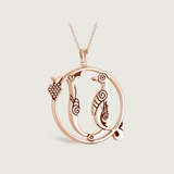 "A" (Ա) Bird-Letter Pendant