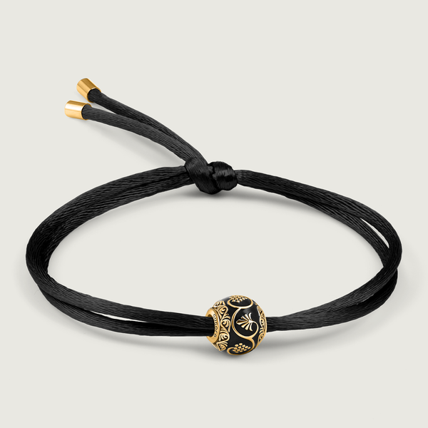 Black Silk Bracelet