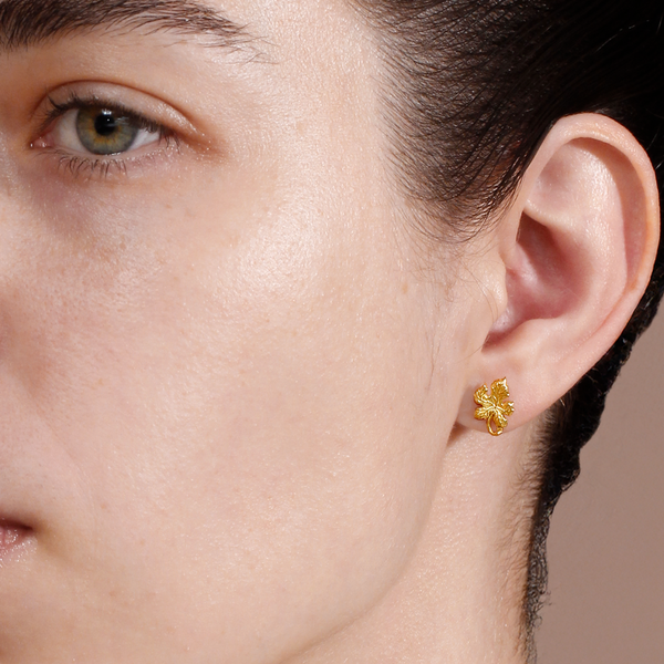 Grape Leaves Stud Earrings