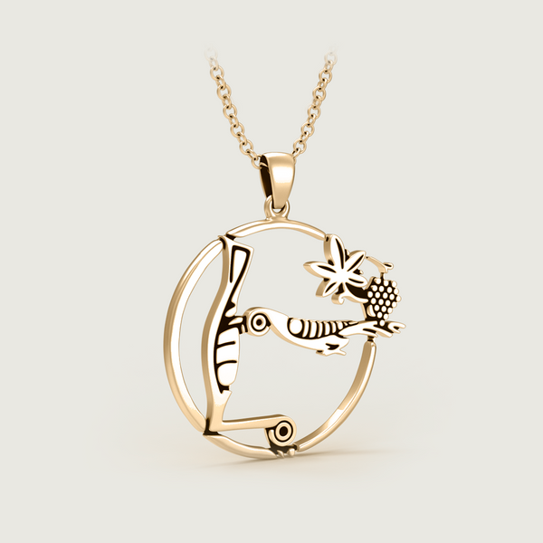 "Eh" (Է) Bird-Letter Pendant