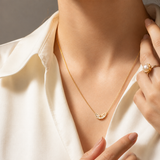 Nairi Diamond Leaf Necklace