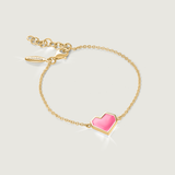 Golden Ararat Heart Enamel Bracelet