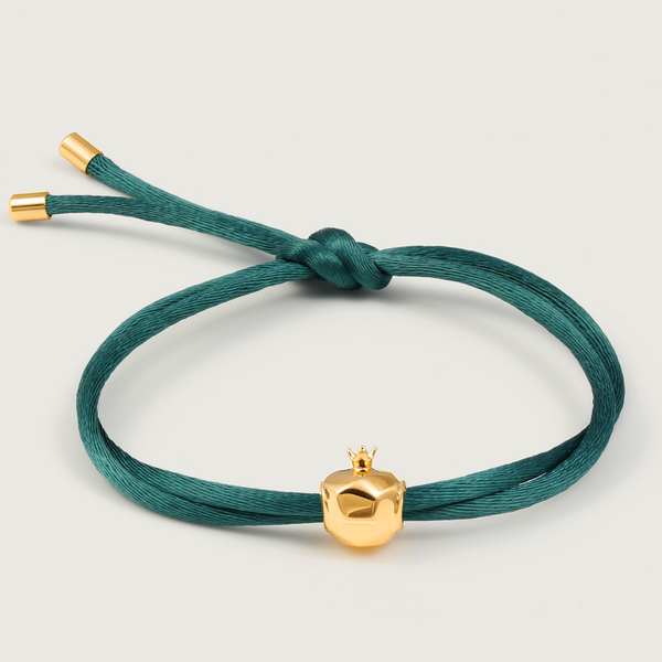 Emerald Green Silk Bracelet