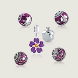 Royal Purple Silk Bracelet