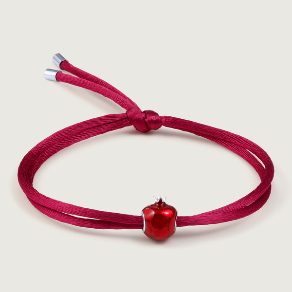 Ruby Red Silk Bracelet