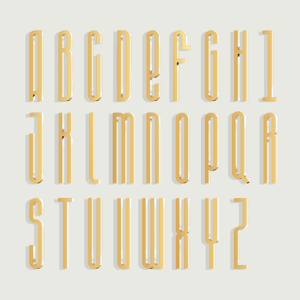 Art Deco Letters