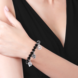 Armenian Onyx Bracelet with Cross Charm