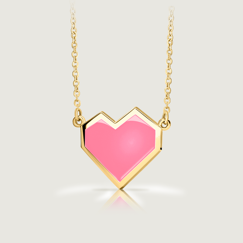Ararat Heart Enamel Necklace