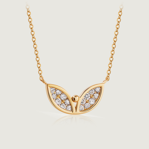 Nairi Diamond Leaf Necklace