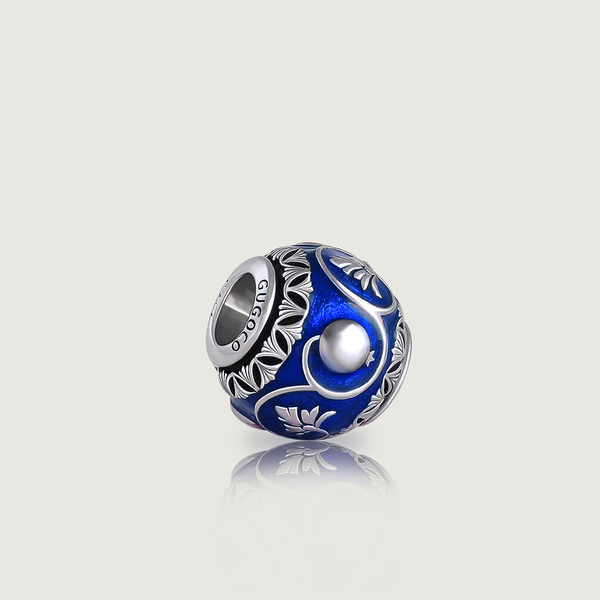 Blue 2025 swirls charm